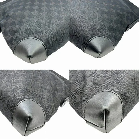 GUCCI Authentic Black Leather Shoulder Bag - Picture 3 of 10